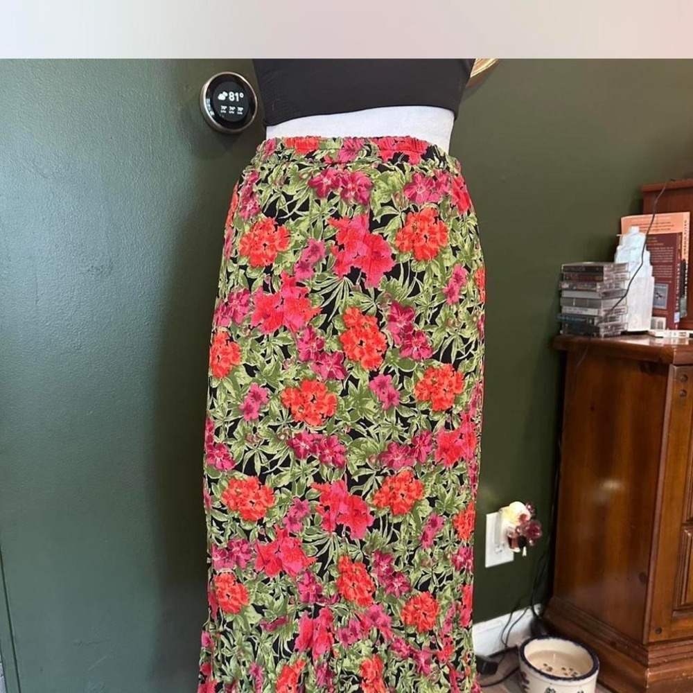 Reversible vintage floral skirt - Picture 3 of 4